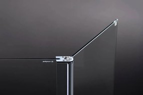 Polysan Polysan, MODULAR SHOWER stena na inštaláciu na múr, pre pripojenie otoč.panelu 900 mm, MS3A-90