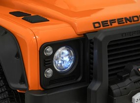 Elektrické autíčko Land Rover Defender 110 SVX oranžové