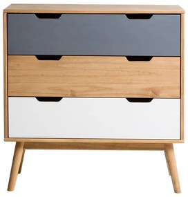 Komoda z masívneho borovicového dreva Marckeric Cusco, šírka 80 cm