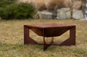 Vento Záhradné ohnisko 70 x 70 x 30 cm, corten CORGARDEN 1015