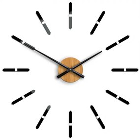 ModernClock 3D nalepovacie hodiny Sonne čierne