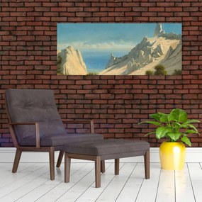 Obraz - Georg Emil Libert, View of Sommerspiret, the Cliffs of Møn, reprodukcia (120x50 cm)