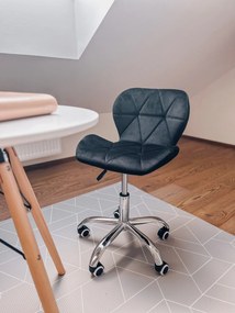 AKCIA Čierne kancelárske kreslo AVOLA VELVET II. akosť