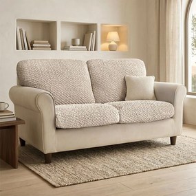 Bielastické poťahy MODULO béžové sedák M (40-59 cm x 81-130 cm)