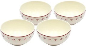 Mäser Súprava misiek Lova Red 14 cm, 4 ks