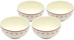 Mäser Súprava misiek Lova Red 14 cm, 4 ks