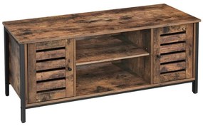 Televízny stolík VOLTAR hnedá/čierna