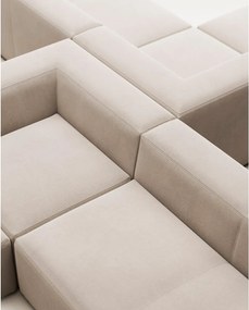 Béžová ženilková rohová pohovka Blok – Kave Home