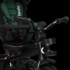 Lionelo - Detská trojkolka HAARI zelená/čierna