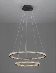 LED luster Ginevra 60.5 čierne