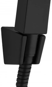 Erga Beso, nástenná sprchová batéria s ručnou bodovou sprchovou súpravou, čierna matná, ERG-YKA-BW.BESO-SET-BLK