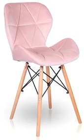 Bestent Jedálenská stolička zamatová ružová PINK CRYSTAL