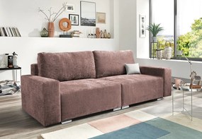 Rozkladacia pohovka Anafi, tmavo ružová látka