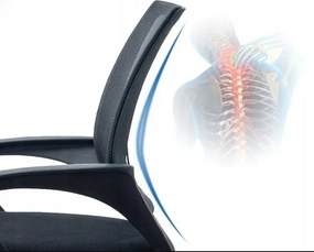 Čierna kancelárska stolička JETTA