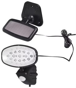 InternetovaZahrada Solárna nástenná lampa 15 LED s detektorom pohybu