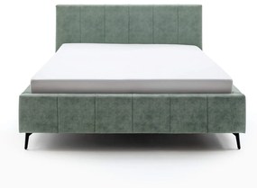 Čalúnená posteľ zallino s úložným priestorom 180 x 200 zelená MUZZA