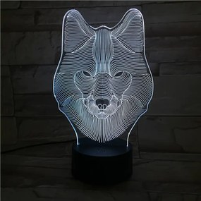3Dmix 3D-MTV052 - Motív pre 3D LED nočnú lampu - Vlk