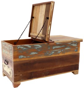 furniture-nabytek.cz - Starobylá truhla 90x45x45 z recyklovaného mangového dreva