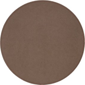 Kusový koberec Royal Lux 40 hnedý kruh, 200x200 (priemer) kruh, hnedá, obývacia izba, AladinWorld Expres