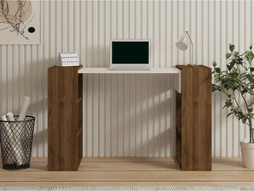 Pracovný stôl Handy Walnut and White