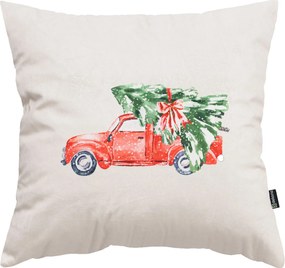 Obliečka na vankúš Christmas Car 43x43 cm