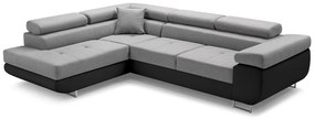 Rohová rozkladacia sedačka ALFA, 273x70/85x203, sioux 1115/lux 6, ľavý roh