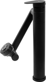 Rea Paco, vysoká umývadlová batéria h-310, čierna matná, REA-B0536