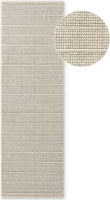 Krémový ručne tkaný vlnený behúň 80x250 cm Camden Parker – Ted Baker