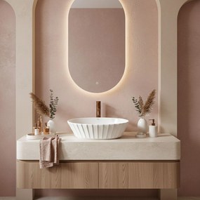 Rea Samanta, umývadlo na dosku 49×38x13,5 cm, biela, REA-U3531