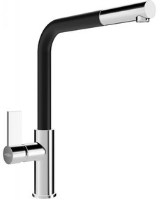 Mexen FLORA - Vysoká batéria/drezová, čierna-chrómová, 670401-07