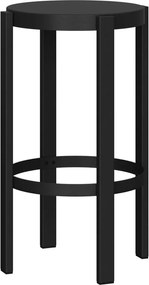 Čierna oceľová barová stolička (výška sedadla 65 cm) Doon – noo.ma