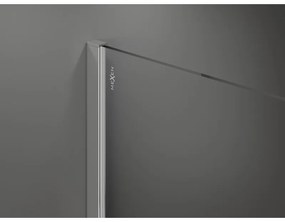 Mexen Kioto, sprchová zástena 140 x 200 cm, 8mm sklo s rebrovým vzorom, chrómový profil, 800-140-101-01-09