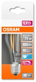 OSRAM LED Classic filamentová 7,5W číra 4000K