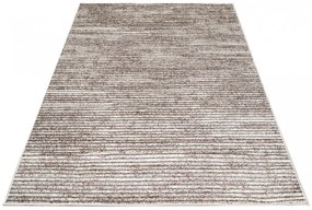 Moderný koberec v hnedých odtieňoch s tenkými pruhmi Šírka: 80 cm | Dĺžka: 150 cm