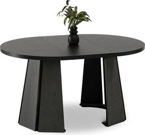 Rozkladací jedálenský stôl ORHAN čierny 100 - 180 cm