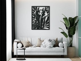 drevko Drevený obraz na stenu Slon v zeleni Rozmer obrazu: 43 x 32,5 cm, Farba dekorácie: Čierna