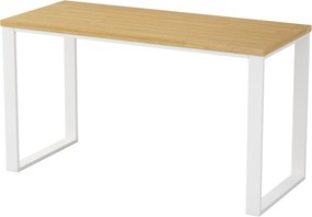 Kancelářský stůl Houseland Nuvia Home 05 140 cm dub/bílý