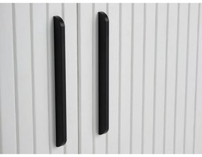 Biela komoda s posuvnými dverami 180x76x45 cm Nola – Unique Furniture