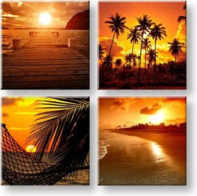 Obraz na stenu Summer time 4 dielny XOBKOL23E42