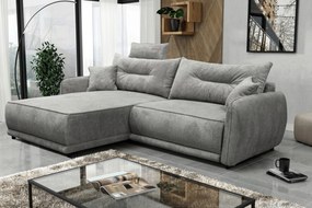 XXXLutz ROHOVÁ SEDAČKA, textil, sivá MID.YOU - Sedačky - 001574006805