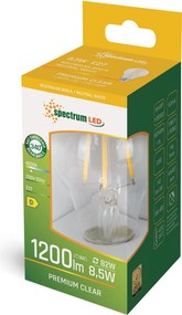 Spectrum LED Spectrum LED, LED žiarovka GLS E-27 8,5W, 4000K, 1200lm, WOJ+14596, OSW-05757