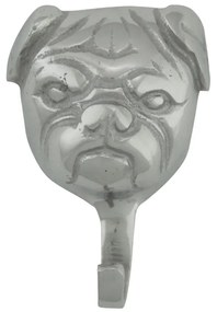 Strieborný kovový háčik buldoček - 10 * 10cm