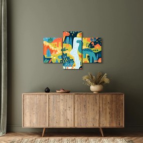 Obraz - Veselí dinosaury (90x60 cm)