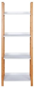 Bambusový kúpeľňový regál so 4 policami Wenko Finja