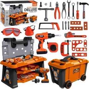 53545 Woopie detská dielňa 2v1 s náradím v mobilnom boxe 65 dielov