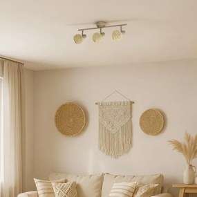 Bodové svietidlo DEX 3xE14/10W/230V béžové/krémové