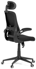 Autronic BONTEC Kancelárska stolička, hojdací mechanizmus, čierna sieťovina, KA-Q842 BK Farba: Čierna