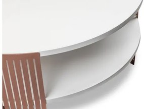 Konferenčný stolík Zinzit Ember, Farba: medená / čierna
