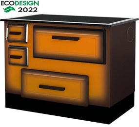 Sporák Alfa 55 Eco DeLux 6 kW pravý