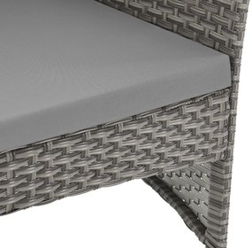 4dielna sada záhradného ratanového nábytku BestBerg Cordova BBRF-1008G / sivá